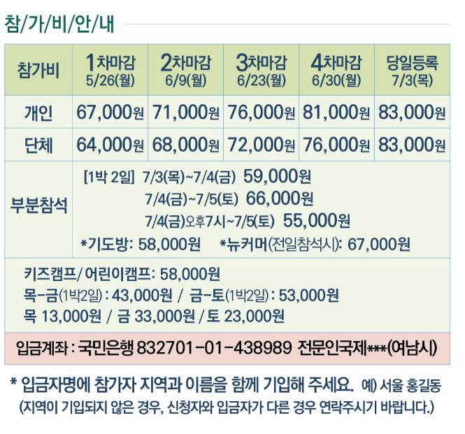 가격표